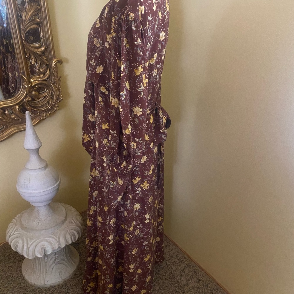 Doen Blossom Dress in Cherrywood winding vine fabric size large - Picture 9 of 11